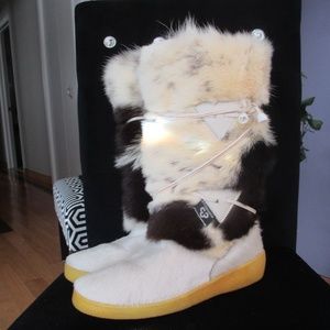 Vintage ALESSIA Faux Fur Apres Ski Snow Boots